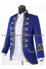 OE102C-宮廷服（排扣藍）歐美 歐洲 伯爵 貴族