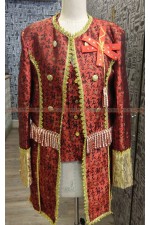 OE103B-宮廷裝紅（紅花）歐美 歐洲 伯爵 貴族