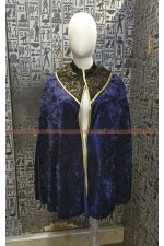 OE111C-藍絨布披風（歐美 歐洲 伯爵 貴族）