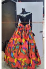 OE213- 珍珠絨布長禮服