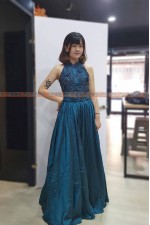 OE218- 寶石藍禮服