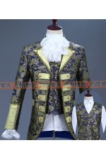 OE104D-宮廷服藍花  歐美 歐洲 伯爵 貴族