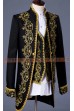 OE104F-宮廷服（黑繡花背心）歐美 歐洲 伯爵 貴族