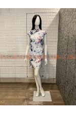 OH236－水墨梅花短旗袍（中式服裝／中國）