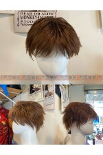 WIG05E-男生假髮(棕短01)