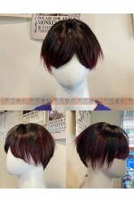 WIG05I-男生假髮(紅黑01)