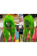 WIG06F-女生假髮 (綠長捲2)