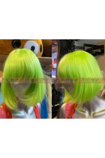 WIG07I-女生假髮(綠短4)