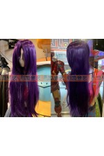 WIG08D-女生假髮(紫長直01)