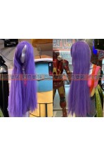 WIG08D-女生假髮(紫長直03)