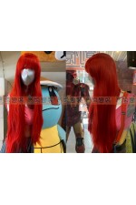 WIG08E-女生假髮(紅長直01)