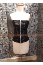 X18C-黑平口皮馬甲