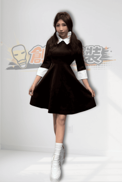 05EGC-亞當斯一家 星期三 洋裝 (卡通版) Wednesday Addams